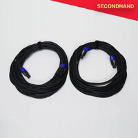 Pair of 20M Speakon-Speakon Speaker Cables 2-core Cable (secondhand)