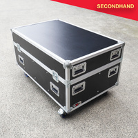Roadcase on Wheels with Lift-off Lid and 8 Compartments (secondhand)