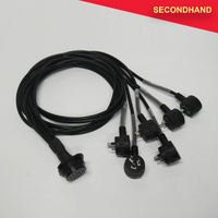 Socapex Style 19-pin Socket to 6 x 240v 1.5m Fly Ends with Piggy Back Plugs (secondhand)