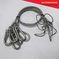 Lot-of-7 - 760mm x 3.5mm Safety Cables - Silver (secondhand)