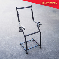 Proel Mobile Rack Trolley on Wheels 2 x 8RU Vertical, 1 x 8RU Horizontal  (secondhand)