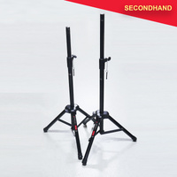 Pair of Proel FRE290BK Compact Aluminium Speaker Stand 107-156cm  (secondhand)