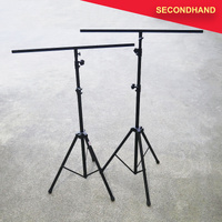 Pair of CPK 2.8m Push Up Lighting Stands with T-Bar (secondhand)
