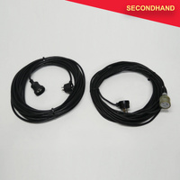Pair-of 15m 240v Extension Cable Black (secondhand)