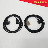 Pair-of 5m 240v Extension Cable Black (secondhand)
