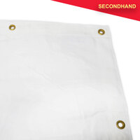 3M x 3.7M White Filled-Cloth Cyclorama (secondhand)