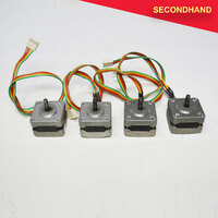 Set of 4 x Stepping Motors  Model # Unknown  (secondhand)