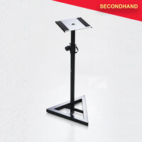 Monitor Speaker Floor Stand with Locking Pin Single - Black  (secondhand)
