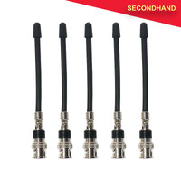 Set-of-5 130mm Antenna for Wireless Systems with BNC Connection (secondhand)