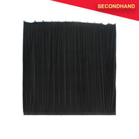 Brushed Cotton Curtain 3M x 3M Gathered with Velcro Ties for 50mm Bar (secondhand)