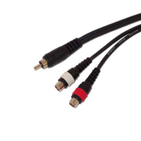Australian Monitor AT7090 3M 1 x RCA Plug to 2x RCA Sockets