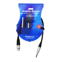 Amphenol ABJ1 1M 6.35mm TRS Jack Plug to 3pin Female XLR Audio Cable
