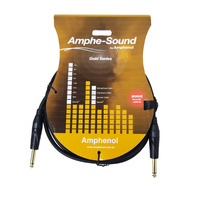Amphenol APJJ09 9M 6.35mm TS Jack Plug to 6.35mm TS Jack Plug