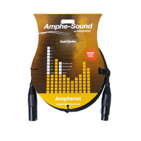 AT-Q006 6M Amphenol Premium Quad Gold Pin 3pin XLR Microphone Cable