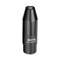 Boya 35C XLR PRO 3.5mm TRS to Male XLR Adaptor with Integrated Phantom Power Converter