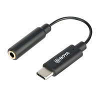 Boya K6 3.5mm TRS (Female) to USB Type-C (Male) Audio Adapter suitable for DJI OSMO Pocket Camera