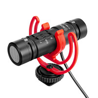Boya MM1-PRO Mono/Stereo Microphone with Shock Mount & Fluffy Windscreen for DSLR & Smart Phones
