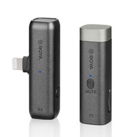 Boya WM3D Miniature Wireless Microphone System with Integral Microphone and Lightning Adapter