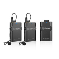 Boya WM4 Pro K2 Dual Channel Digital Wireless Microphone System with Lapel Microphones
