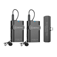 Boya WM4 Pro K6 Dual Channel Wireless Microphone System for Android and other USB-C Devices