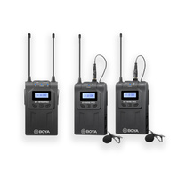 Boya WM8-PRO K2 UHF Dual Channel Wireless System with 2 x Beltpacks & Lapel Mics