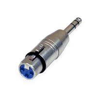 BravoPro A043 3-pin XLR Female to 6.35mm TRS Jack Plug Adaptor