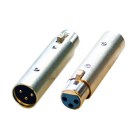 BravoPro AP1319 XLR 3pin Phase Reversal Adaptor x2