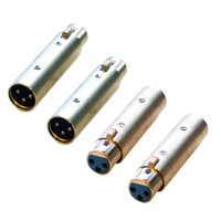 BravoPro AP1319 XLR 3pin Phase Reversal Adaptor x4
