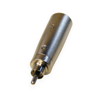 BravoPro AP1330 3pin XLR Male to RCA Plug Adaptor