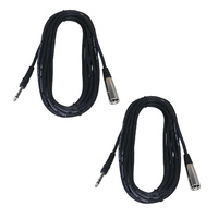 BravoPro AP2106-06 6M Audio Cable 3pin XLR Male to 6.35mm TRS Jack x2