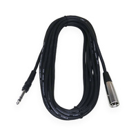 BravoPro AP2106-06 6M Audio Cable 3pin XLR Male to 6.35mm TRS Jack