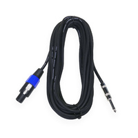 BravoPro AP2206-09 9M Speakon to 6.35mm TS Jack Plug