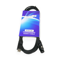 BravoPro D004-03 3M XLR3 Female to USB Adapter