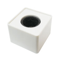 BravoPro Square Microphone Flag suitable for 35-40mm Diameter Microphones - White