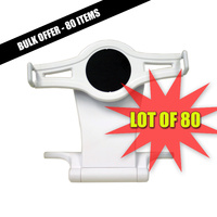 Lot-of-80 BravoPro LS18W Universal Desk Stand Compatible with iPad/Tablet - White