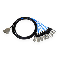 BravoPro M022-03  3M DB25 Male to 8 x XLR3 Male
