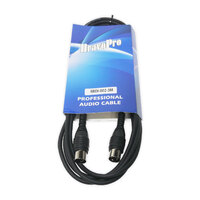 BravoPro MIDI-002 3M MIDI Cable - Male 5-pin DIN to Male 5-pin DIN