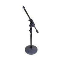 BravoPro MS022 Short Round Base Microphone Stand with Boom Arm