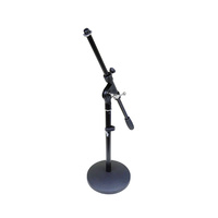 BravoPro MS023 Short Round Base Microphone Stand with 500mm Boom Arm