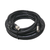 BravoPro PA001-10B 10M Power & Audio Combo Cable XLR3 & IEC 240V