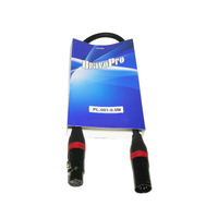 BravoPro PL001-0.5 500mm 5-pin XLR DMX512 Control Cable