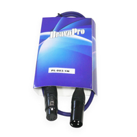 BravoPro PL003-01 1M 3-pin XLR Male to 5-pin XLR Female DMX512 Adaptor Cable