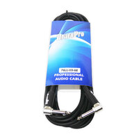 BravoPro PWJJ009-06 6M Instrument Cable 6.35mm 90deg. TS Mono Jack Plug to 6.35mm 90deg. TS Mono Jack Plug