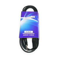 BravoPro PXJ006-03 3M Audio Cable 3-pin XLR Male to 6.35mm TRS Jack Plug