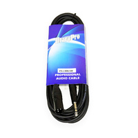 BravoPro PXJ006-06 6M 3-pin XLR Male to 6.5mm TRS Jack Signal Cable - Black