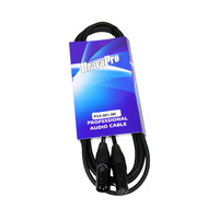 BravoPro PXX001-03 3M Microphone Cable 3-pin XLR Male to 3-pin XLR Female