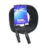 BravoPro PXX001-20 20M Microphone Cable 3-pin XLR Male to 3-pin XLR Female