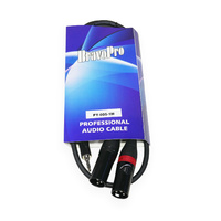 BravoPro PY005-01  1M Y Cable 3.5mm TRS Jack Plug to 2 x 3-pin XLR Male