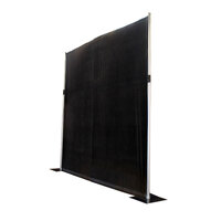 BravoPro Pipe & Drape 3M x 3M Curtain Suspension System with 3M x 2.5M Flat Curtain