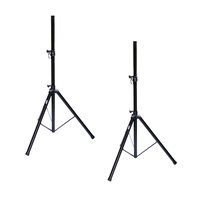 Pair of BravoPro SS010-1.8  Speaker Stand 1.2m - 1.8m Height 40kg Capacity